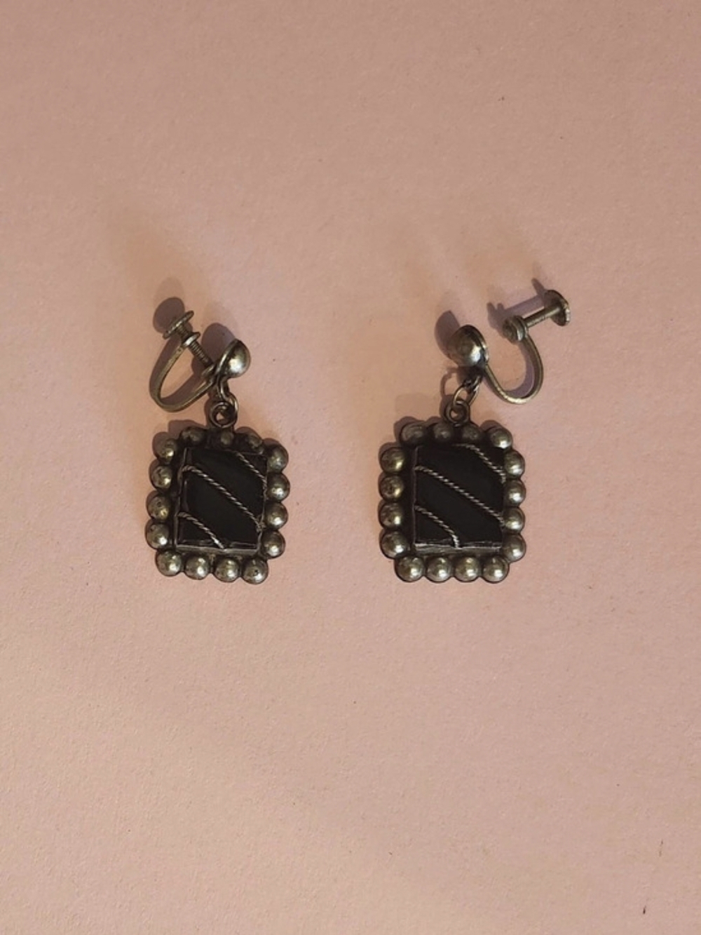 Black & Silver Statement Earrings
